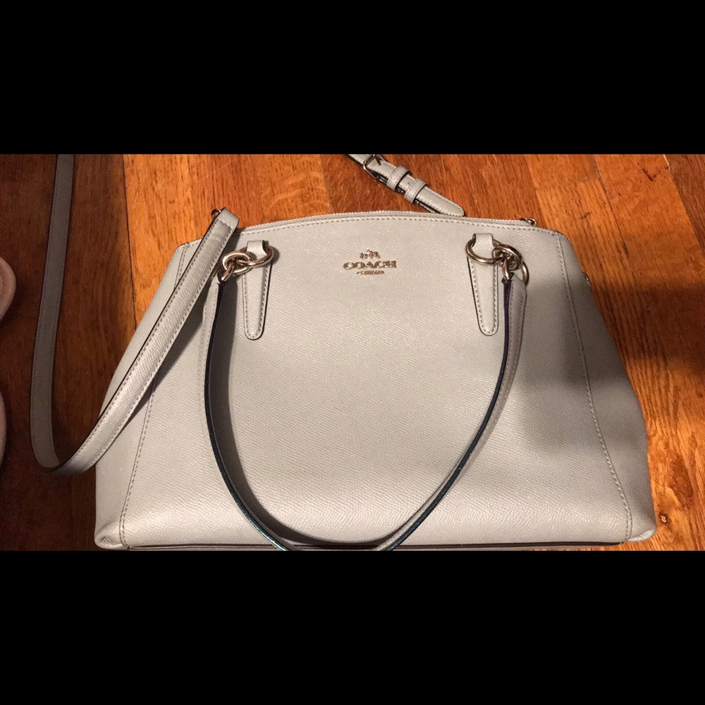 Coach Christie Carry All Cross Grain Leather